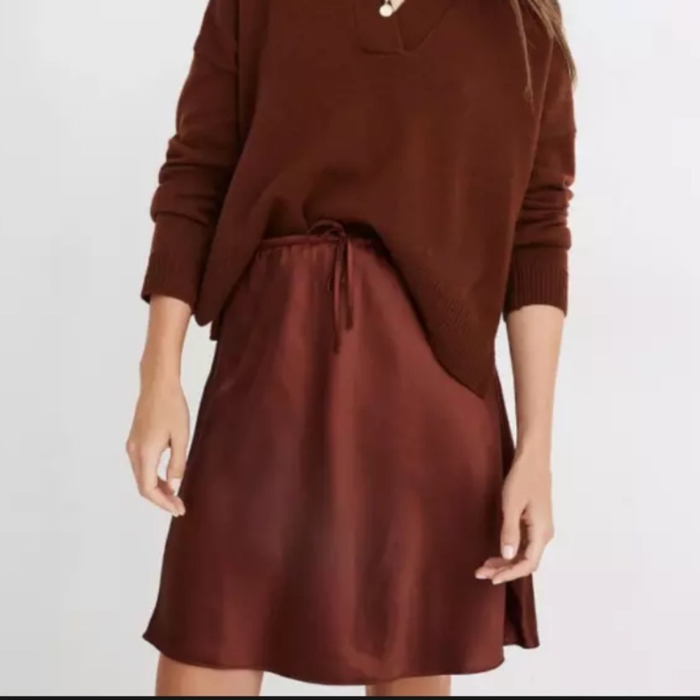 NWOT Madewell Mini Slip Skirt